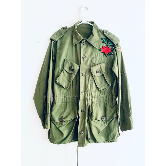 Jackets & Coats Authentic Canadian Army Jacket With Appliqu Poshmark